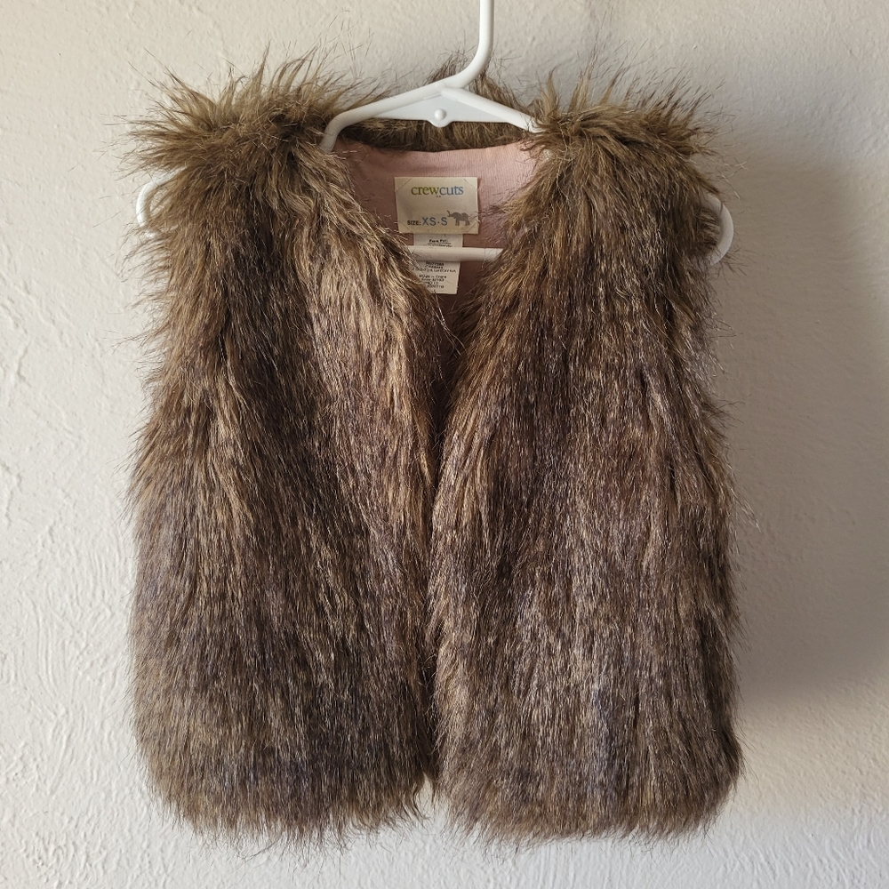 Crewcuts Faux Fur Vest Xs-S